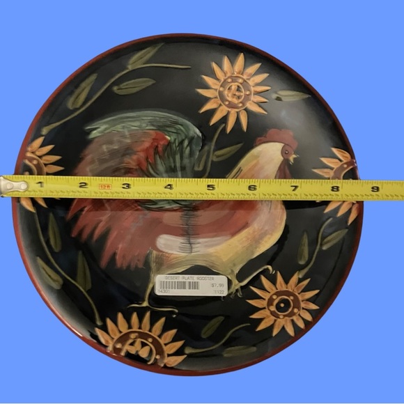 Sunrise Rooster Set of 3 Certified International Susan Winget Salad Plates 8.5” - Picture 5 of 7
